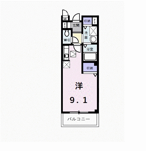 ロジュマン陣中第２の間取り