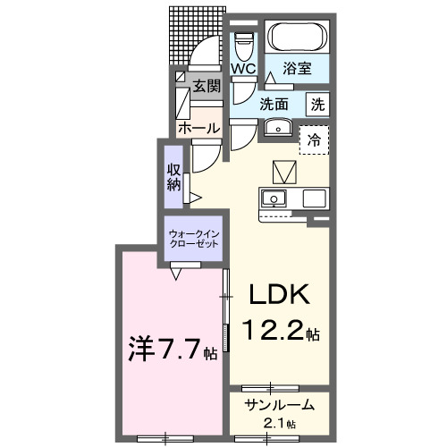 ロータスパークＡの間取り