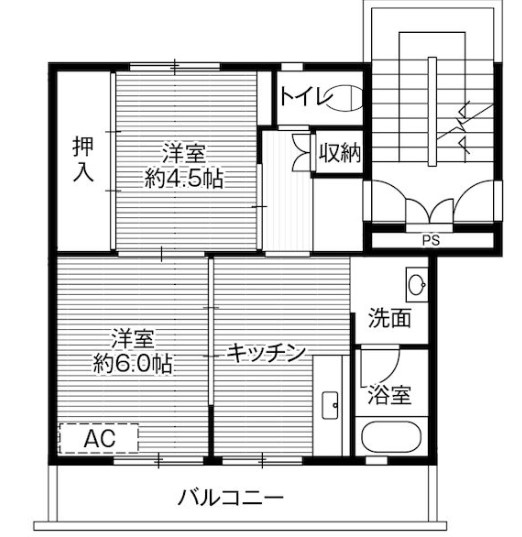 ビレッジハウス 大淀 1号棟の間取り