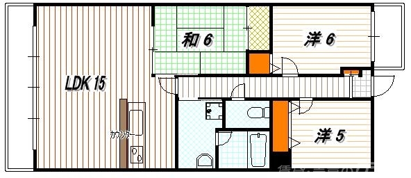 アメニティ双ヶ岡の間取り