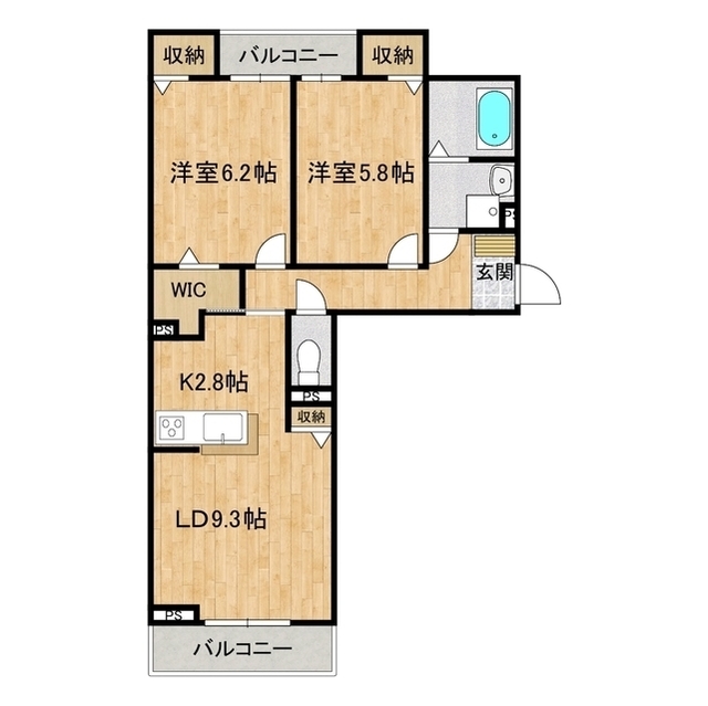 仮）ユアメゾン倉掛の間取り