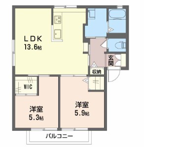 モア・サンパティークＡの間取り