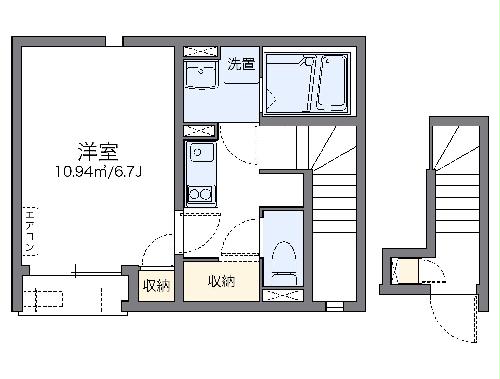 レオネクストＨ　Ｍの間取り