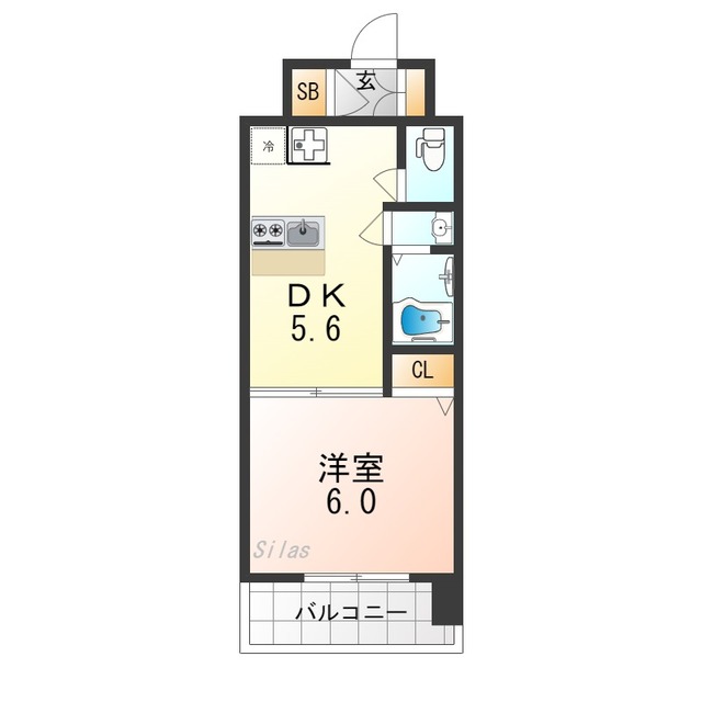 エステムコート京都西大路の間取り