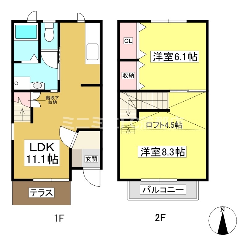 East one シャルムの間取り