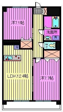 シャテロ北浦和の間取り