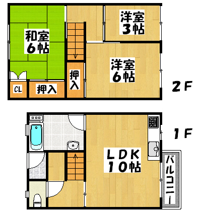 明石市松が丘のマンションの間取り