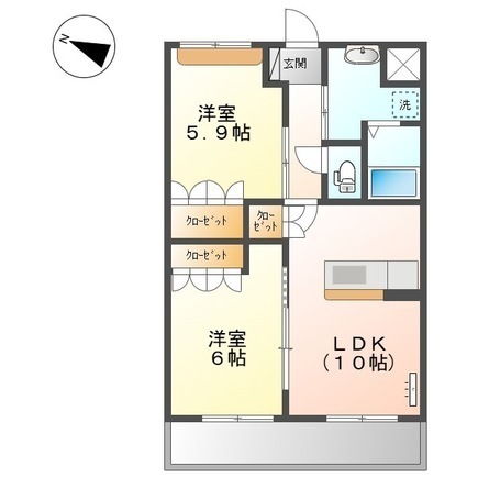 エスペランサ吉敷の間取り