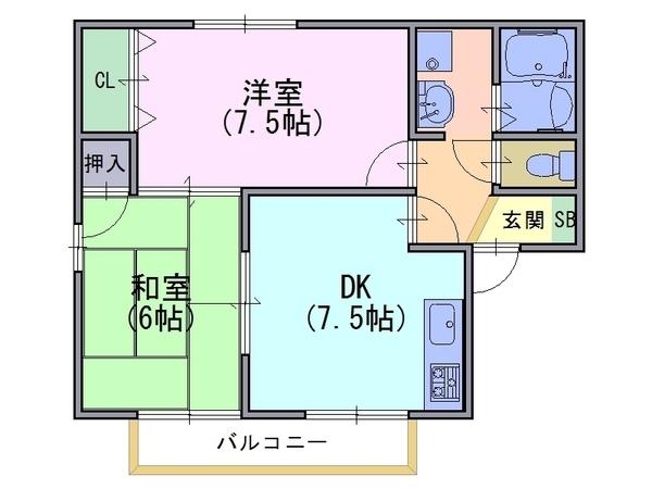 セジュール小町の間取り