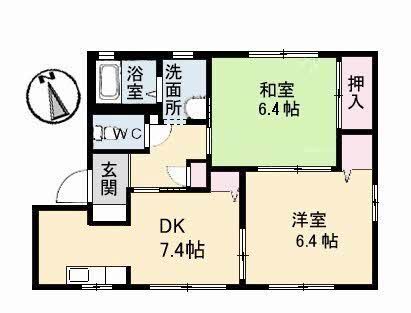 メゾンティアラ　Ｄ棟の間取り