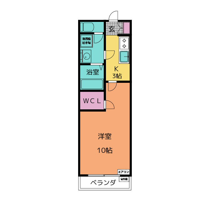 ディ・ローゼ五軒屋の間取り