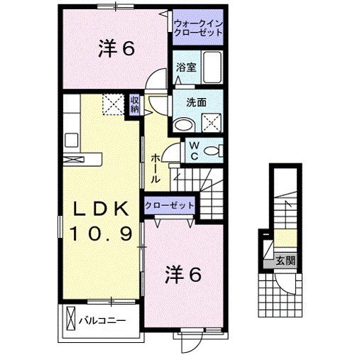 アルカンシエル壱番館の間取り