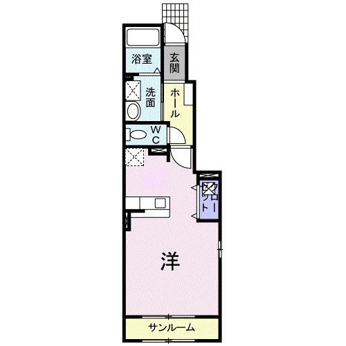 糸魚川市南寺町のアパートの間取り