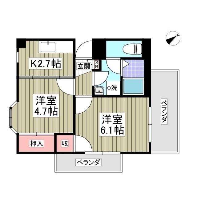 ニュースカイハイツの間取り