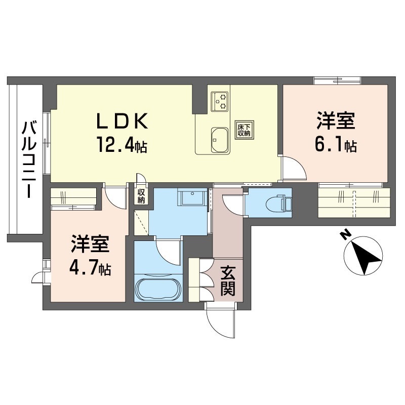 トラストメゾンしらぎくの間取り