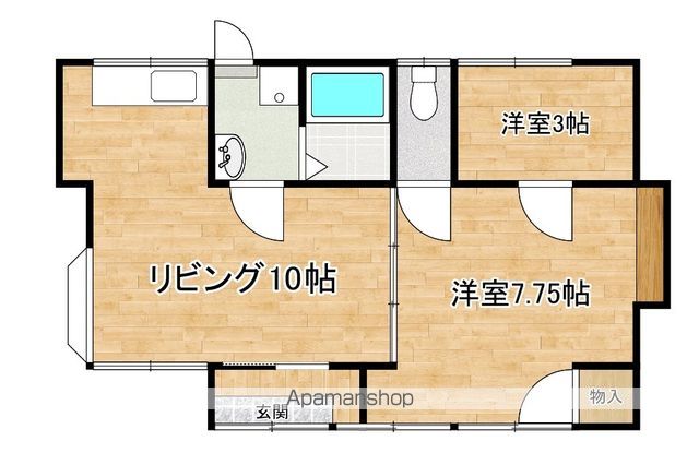 中島貸家の間取り写真