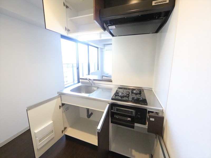 キッチン　システムキッチン（ガス2口コンログリル付）カウンターキッチン