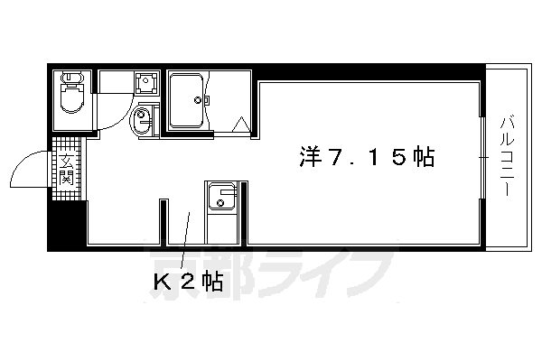 キャッスル京都南の間取り写真