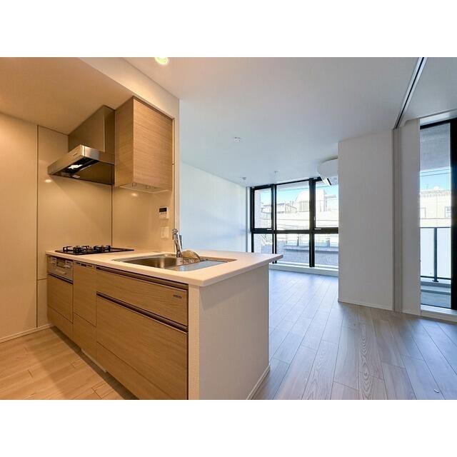 キッチン　キッチンからリビング