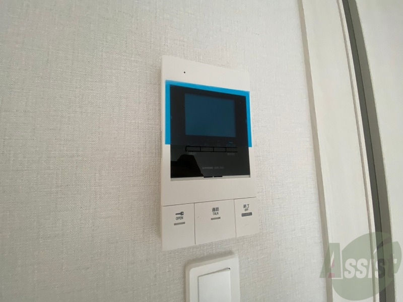 セキュリティ　ＴＶモニター付インターホンです。来客者の顔が見えるので安心！