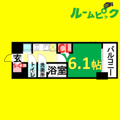 地下鉄鶴舞線 浅間町駅 徒歩5分 14階建 築5年の間取り写真