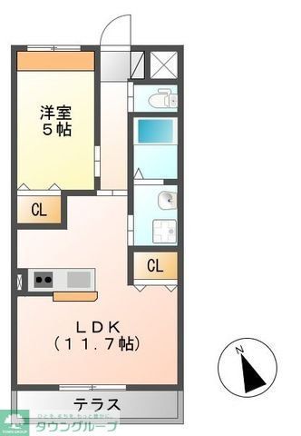 パーシモンの間取り写真
