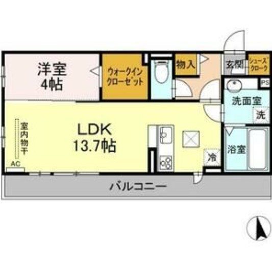 地下鉄東山線 池下駅 徒歩9分 3階建 築6年の間取り写真