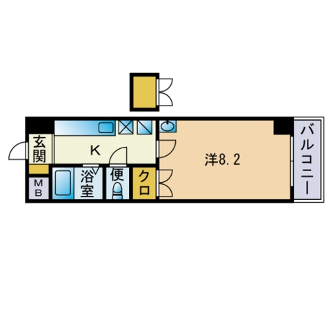 ロイヤル天神南の間取り写真