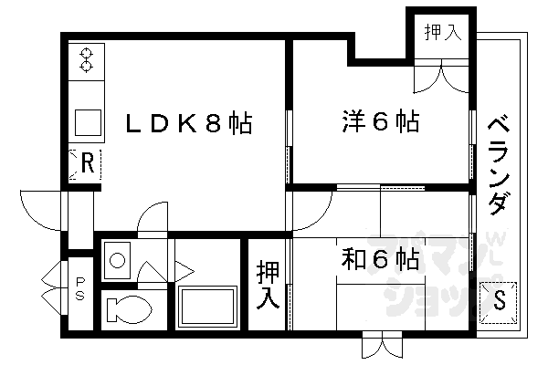 ロイヤルハイツ西沢の間取り写真