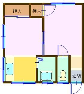 呉市警固屋のアパートの間取り