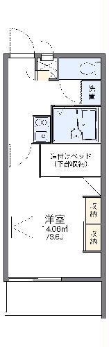 レオパレスクレール勝賀の間取り