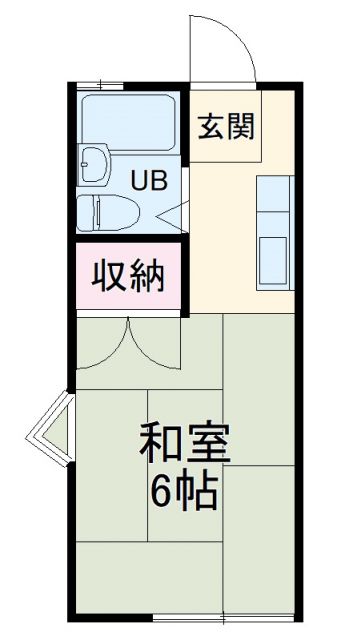 【豊川市西豊町のアパートの間取り】