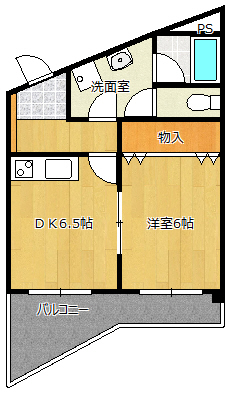 姫路市西中島のマンションの間取り