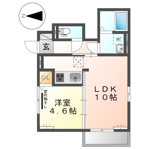 セントラルコーポの間取り