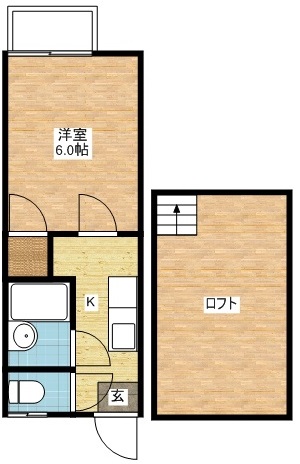 シャトル清水の間取り