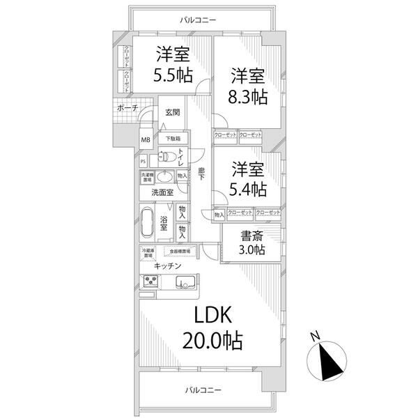 【キャッスルコート飾磨の間取り】