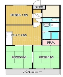 名谷富士ハイツの間取り