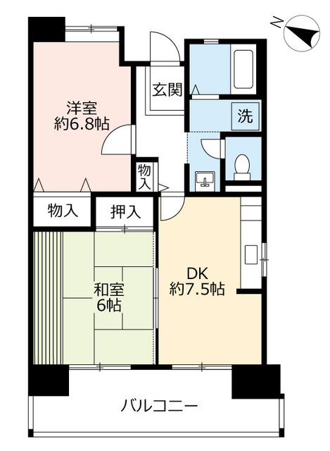 ＵＲグリーンヒルズ六甲の間取り