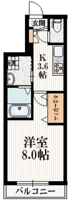 東京都中野区南台２（マンション）の賃貸物件の間取り