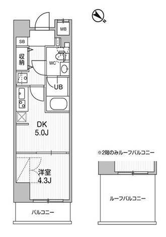 コンフォリアリヴ志村三丁目の間取り