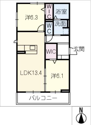 【Ｄ－ＲＯＯＭ春日町の間取り】