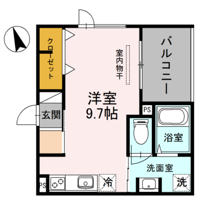 【大阪市西淀川区大野のアパートの間取り】