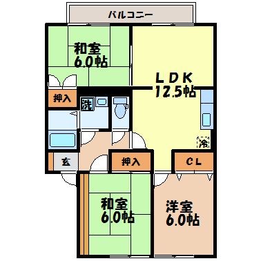 まなび野参番館の間取り