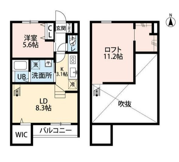 横浜市戸塚区柏尾町のアパートの間取り