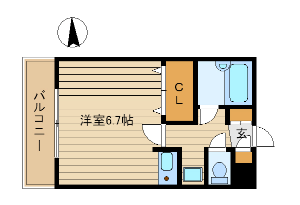 大田区北糀谷のマンションの間取り