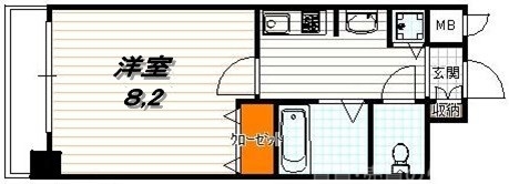 プレサンス京都四条河原町ネクステージの間取り