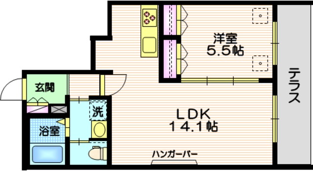 ヴェルデ等々力Ｂの間取り