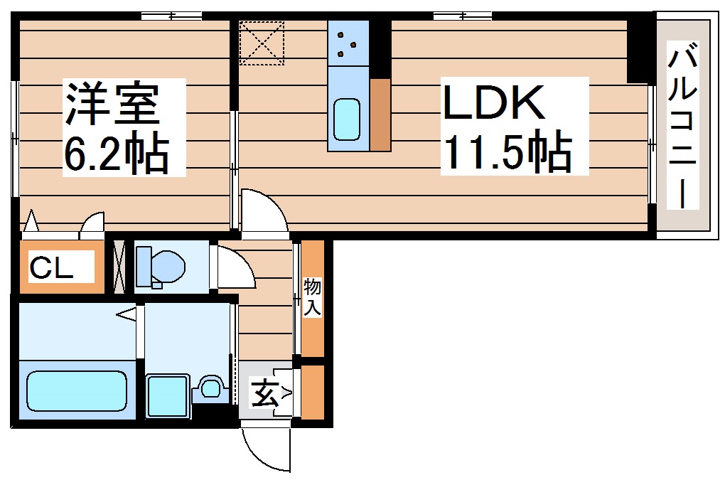 D-ROOM新中道の間取り