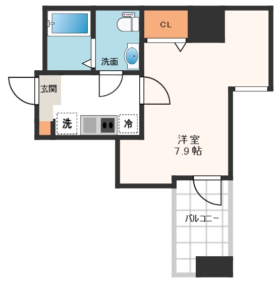 ヒルズ夕陽丘の間取り