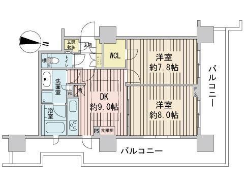 ファインシティ札幌 ザ・タワー大通公園の間取り